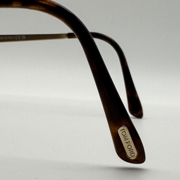 NIB Tom Ford Eyeglass Frames FT5353 045 Light Brown & Gold - Picture 7 of 10